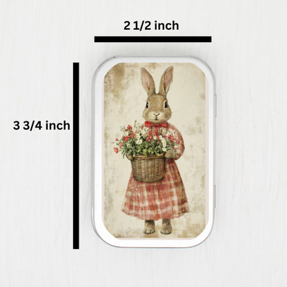Spring Bunny Small Storage Tin
