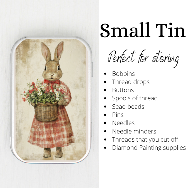 Spring Bunny Small Storage Tin