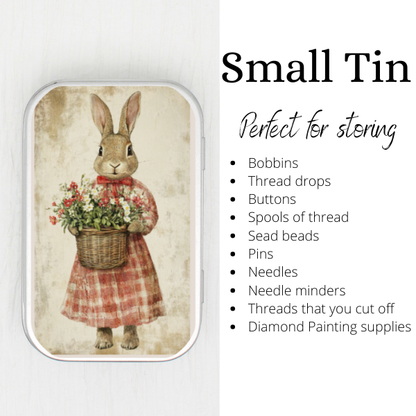 Spring Bunny Small Storage Tin