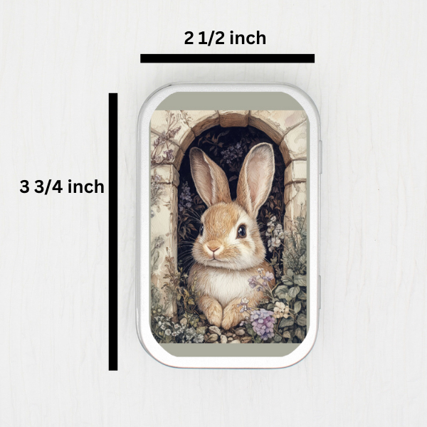 Spring Bunny Small Storage Tin