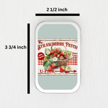 Strawberry Patch Small Storage Tin