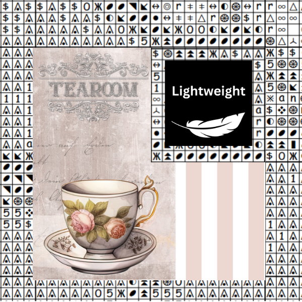 Tearoom Chart Place Keeper