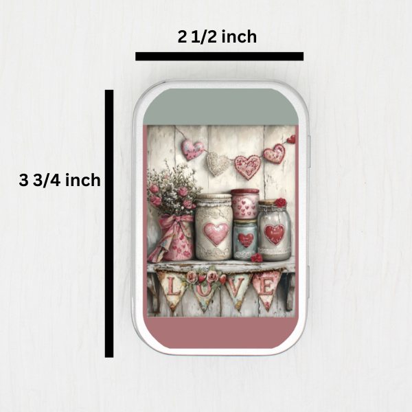 Valentine Shelf Small Storage Tin