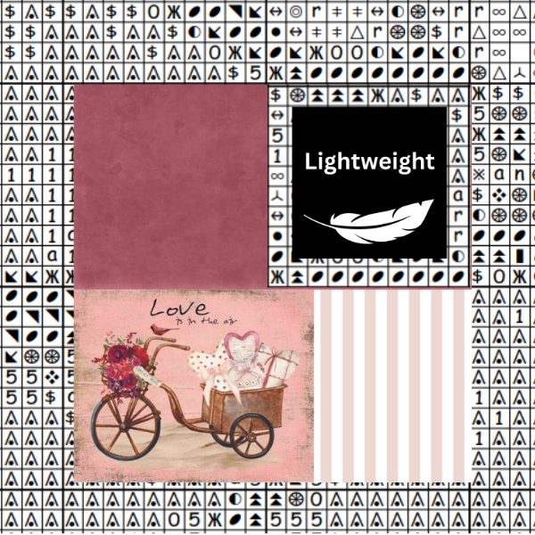 Valentine Bike Chart Place Keeper