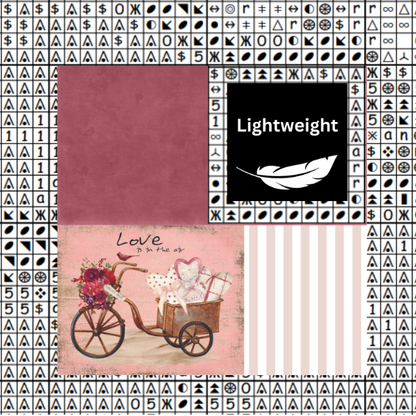 Valentine Bike Chart Place Keeper