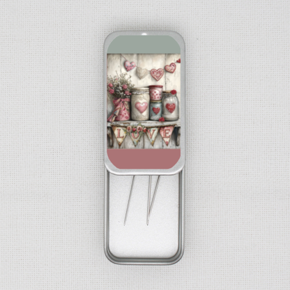 Valentine Shelf Needle Tin