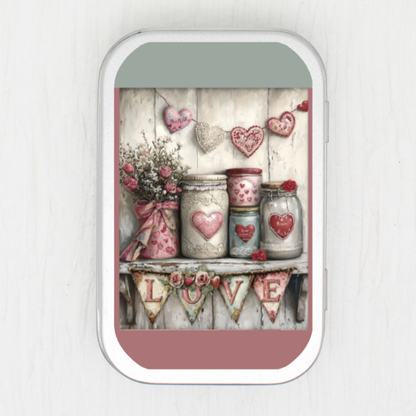 Valentine Shelf Small Storage Tin