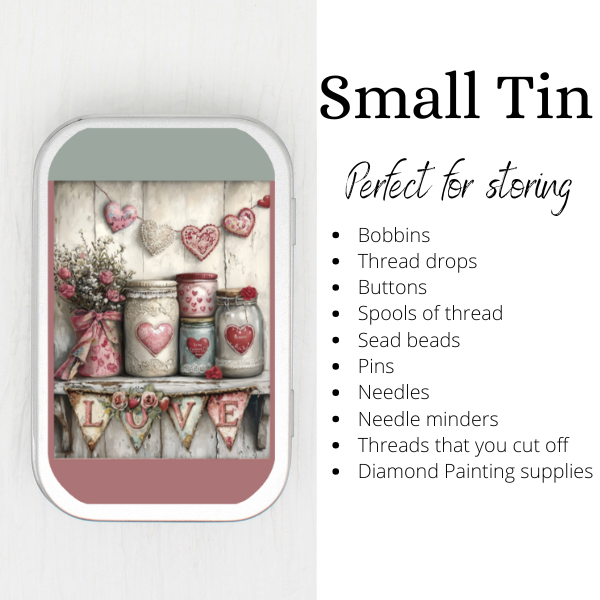 Valentine Shelf Small Storage Tin