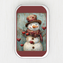 Valentine Snowman Small Storage Tin