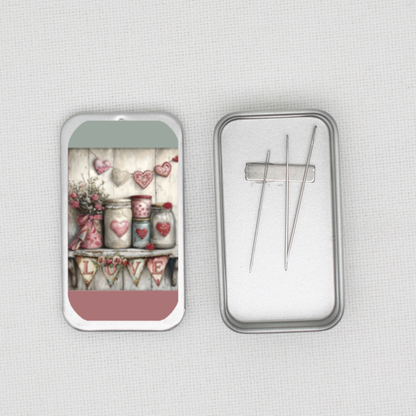 Valentine Shelf Needle Tin
