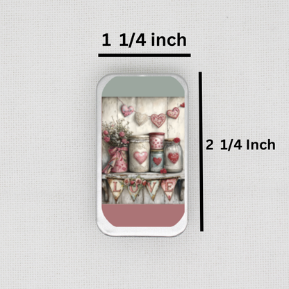 Valentine Shelf Needle Tin