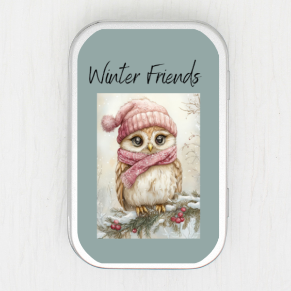 Winter Friends Small Storage Tin
