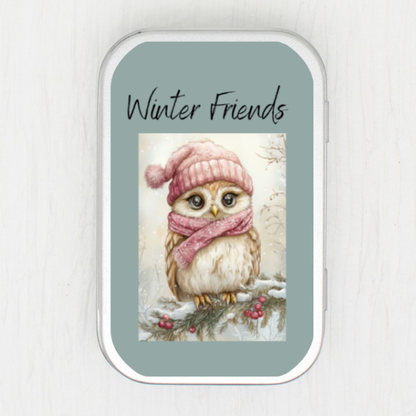 Winter Friends Small Storage Tin