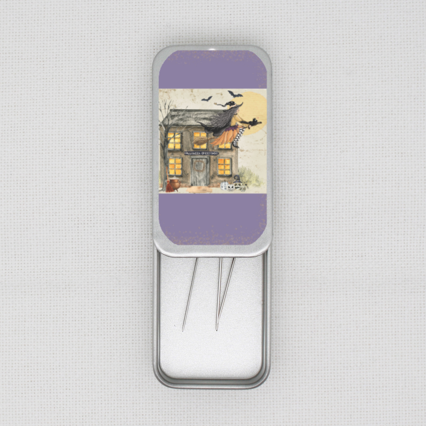 Halloween Greeting  Needle Tin