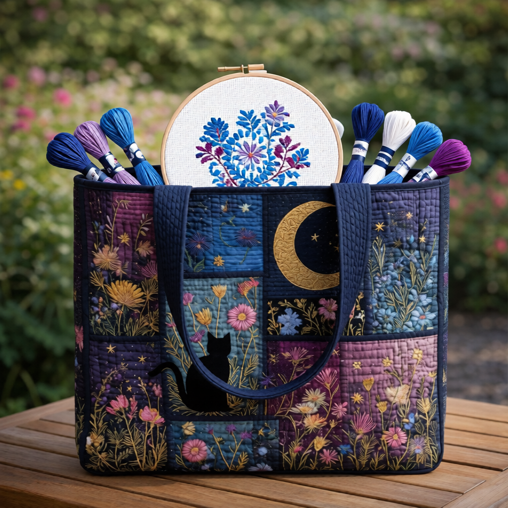 Moonlight Cat Project Tote