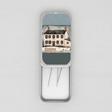 At Christmas All Roads Lead Home Needle Tin