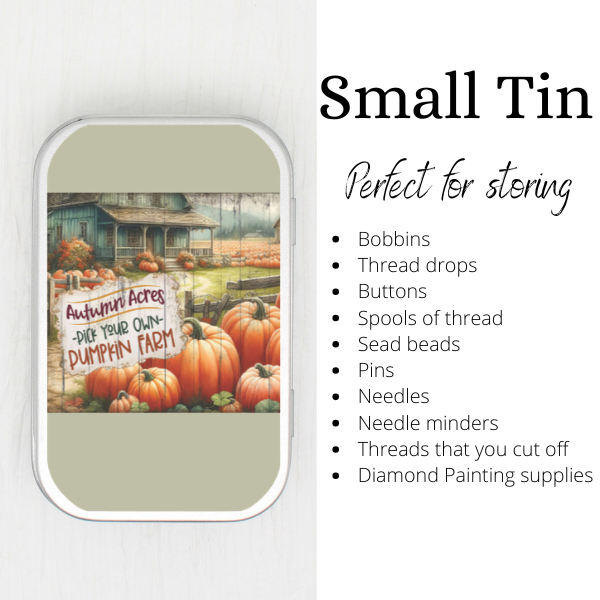 Autumn Acres Small Storage Tin