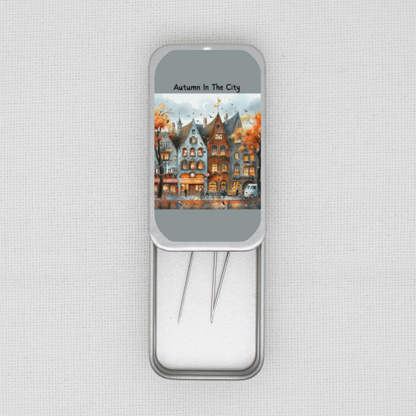 Autumn In The City  Needle Tin