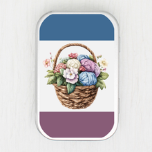 Basket Of Yarn Small Storage Tin