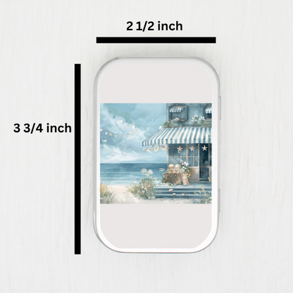 Beach Cafe Small Storage Tin