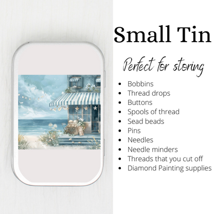 Beach Cafe Small Storage Tin