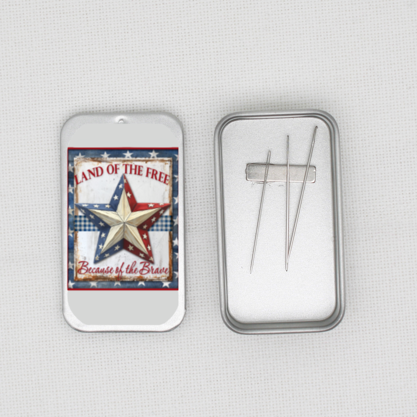 Because Of The Brave Needle Tin