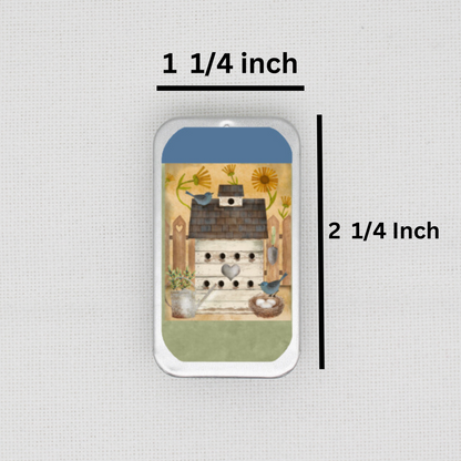 Birdhouse Needle Tin