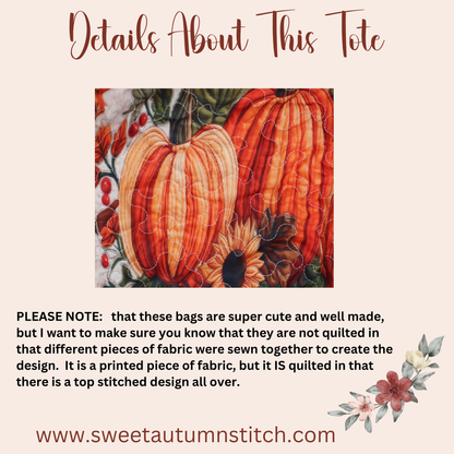 Pumpkins Project Tote