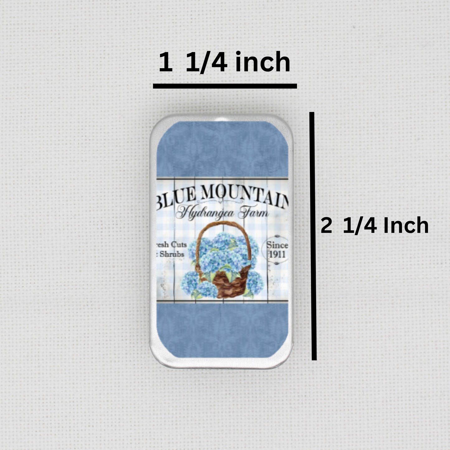 Blue Mountain Hydrangea Needle Tin