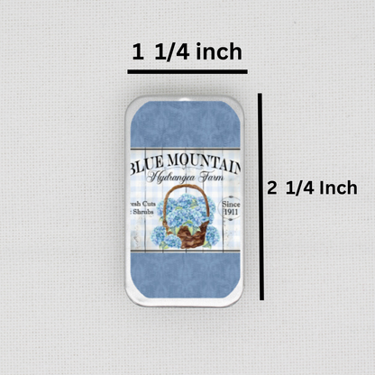 Blue Mountain Hydrangea Needle Tin