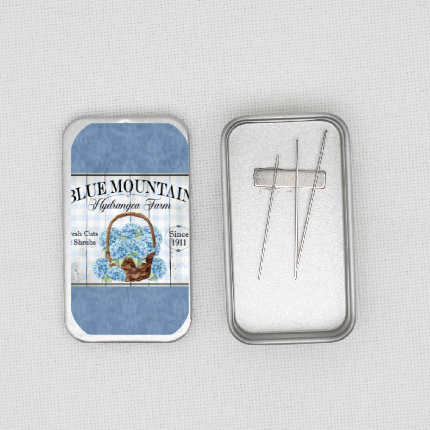Blue Mountain Hydrangea Needle Tin