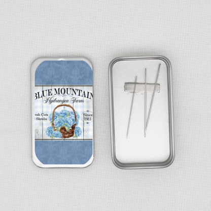 Blue Mountain Hydrangea Needle Tin