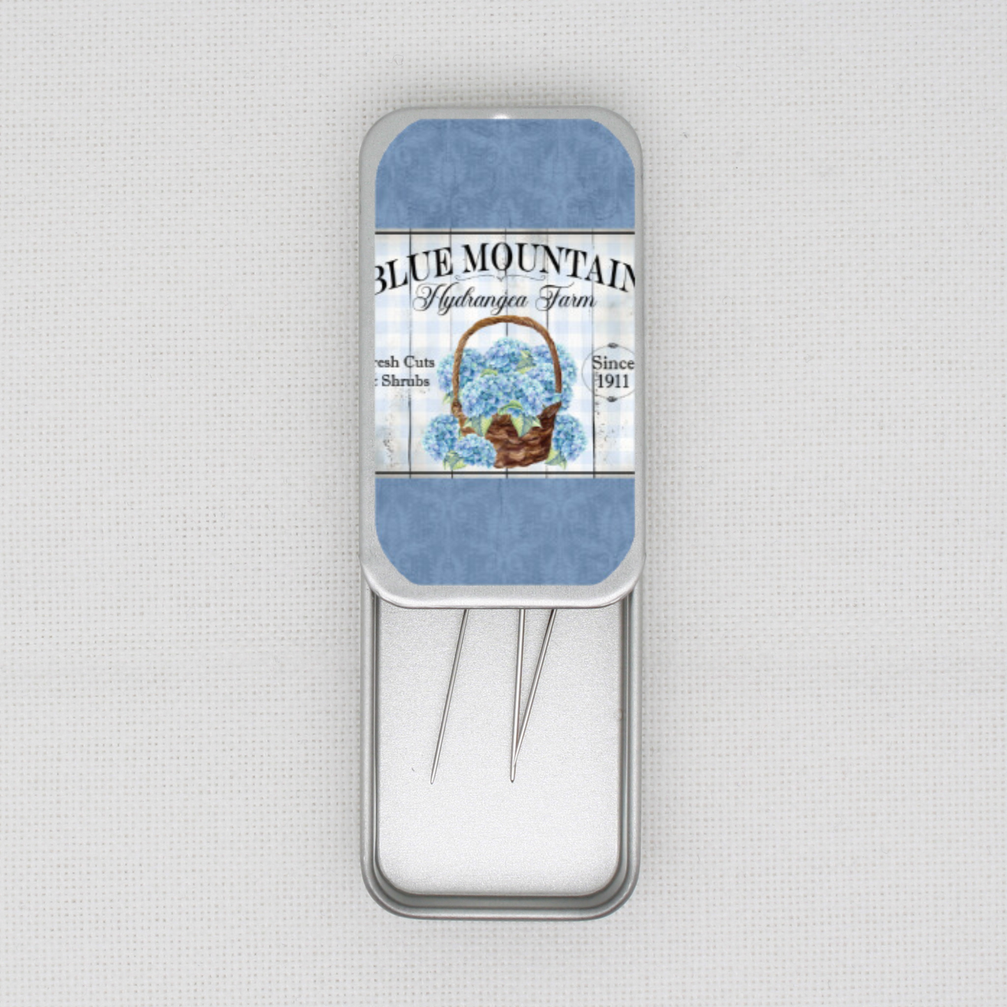 Blue Mountain Hydrangea Needle Tin