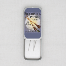 Broomstick Parking Needle Tin