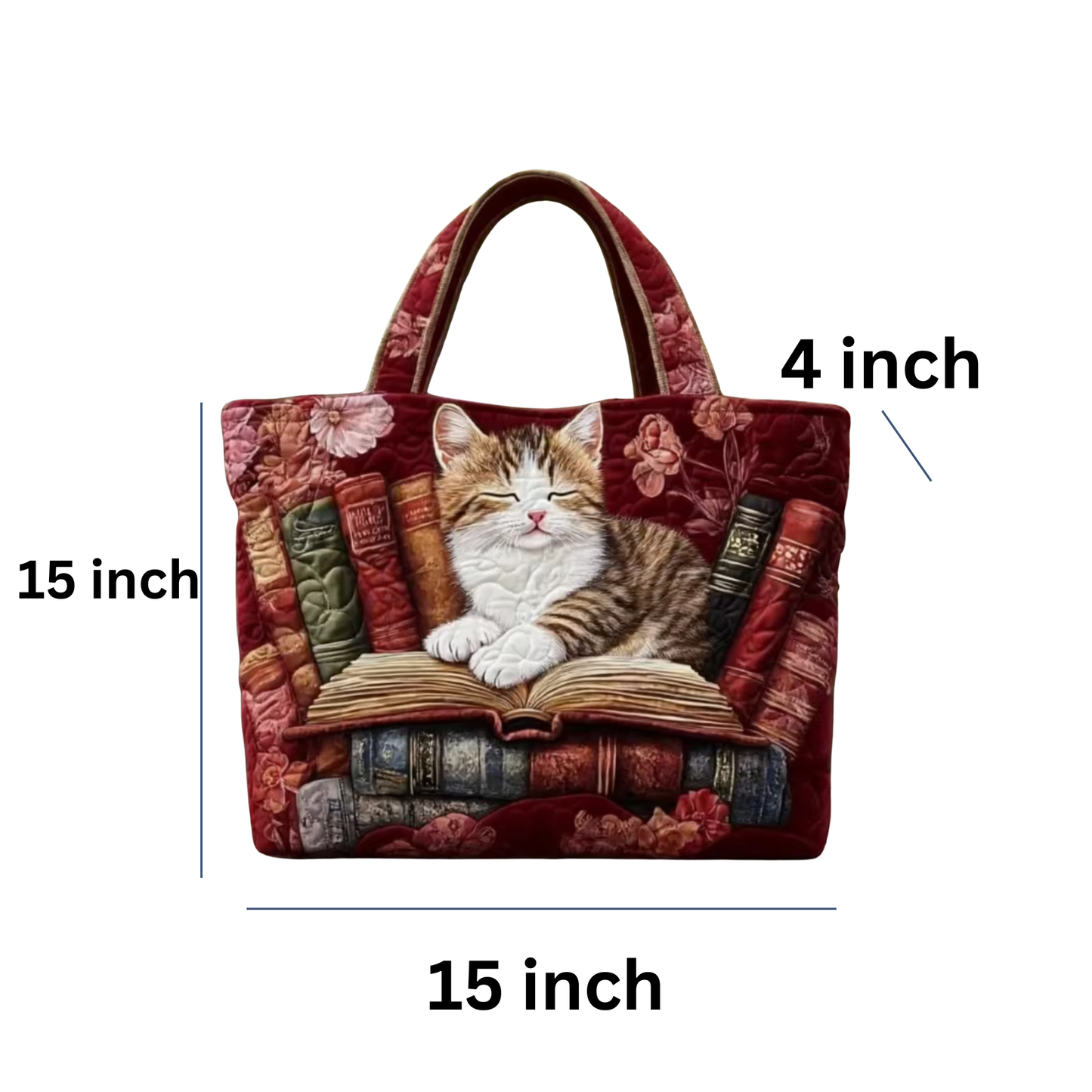Cat And Books Project Tote