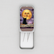 Cat And Moon Face Needle Tin
