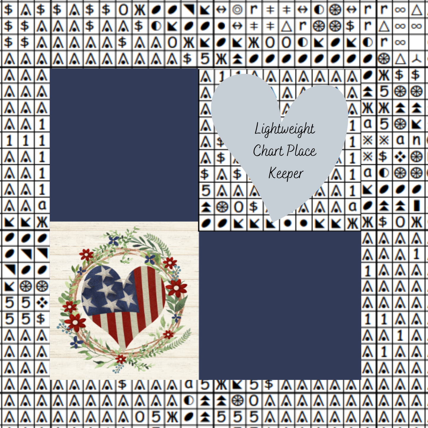 American Wreath Chart Place Keeper