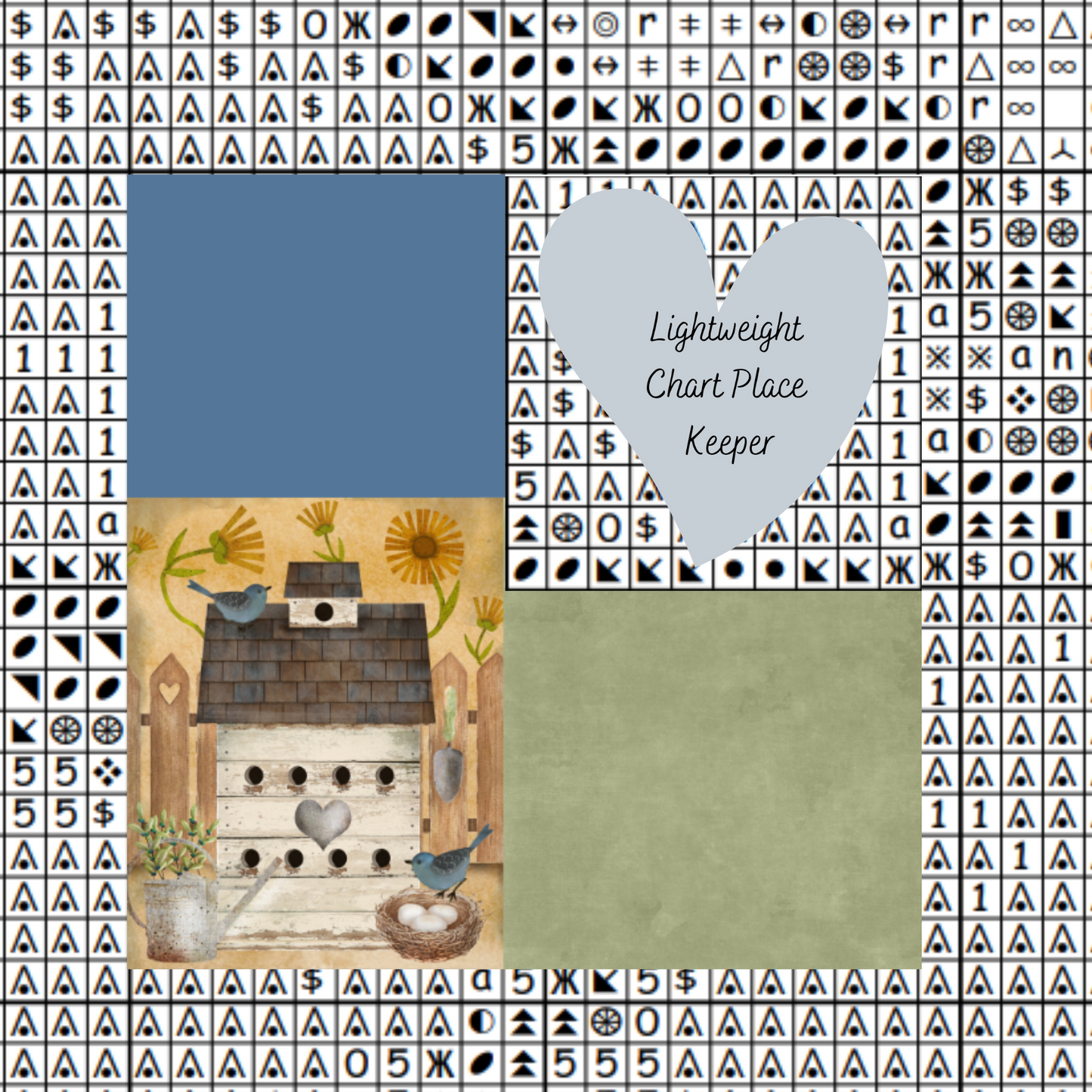 Birdhouse Chart Place Keeper