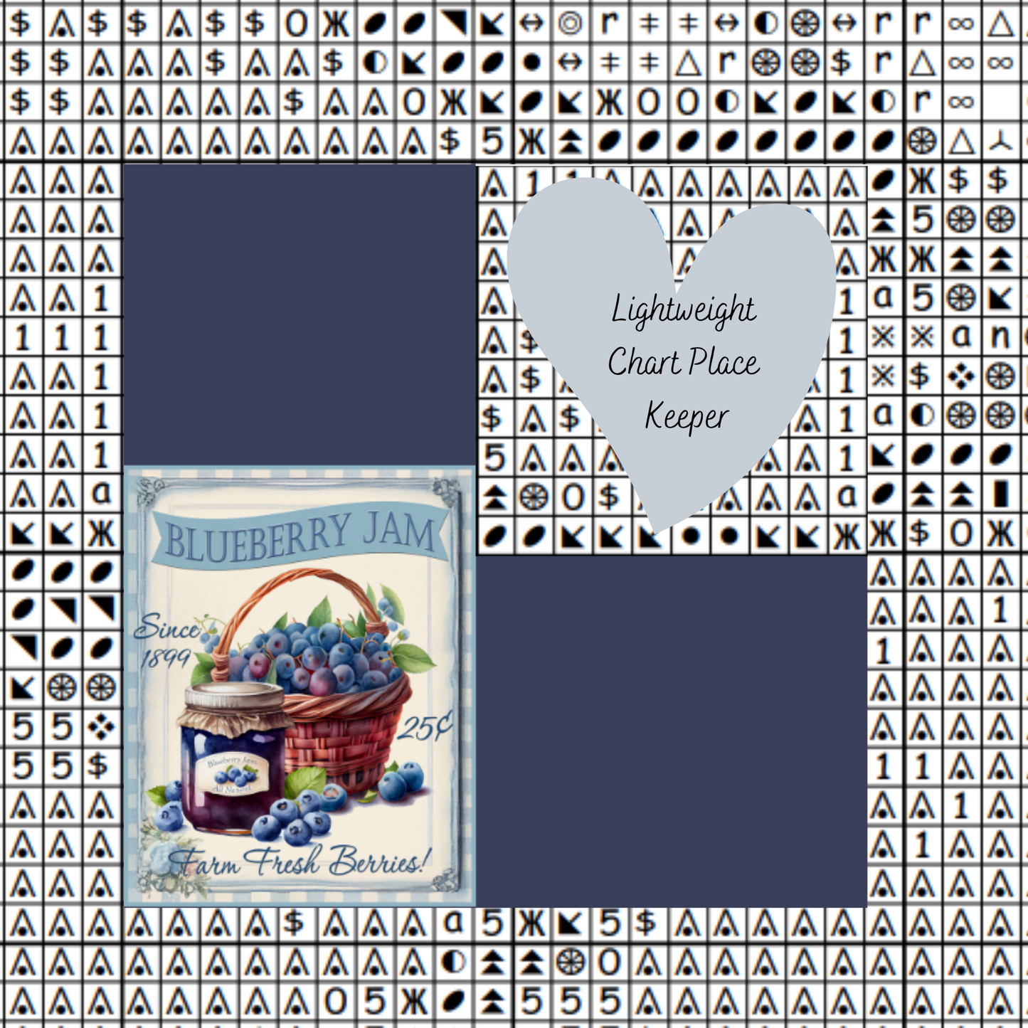Blueberry Jam Chart Place Keeper