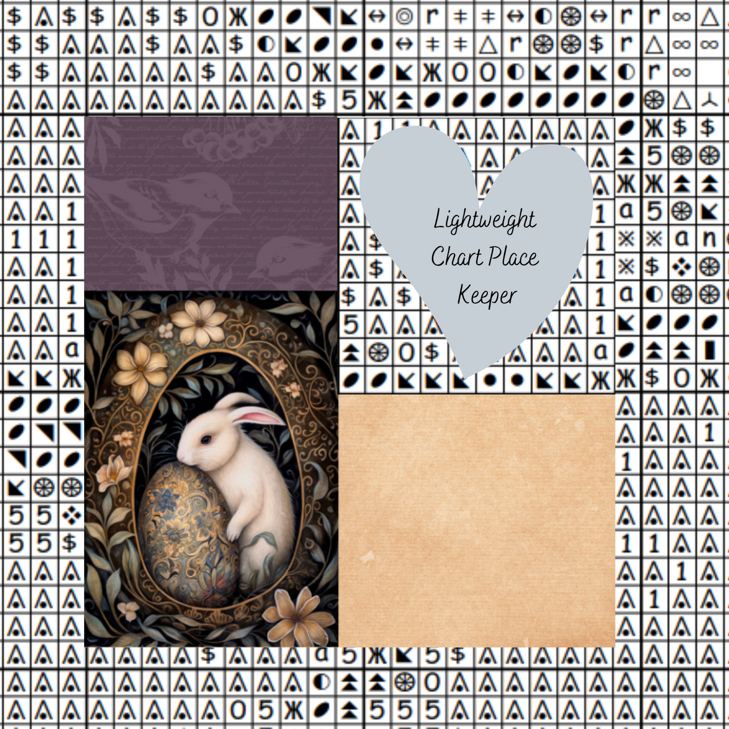 Golden Egg Animals Bunny  Chart Place Keeper