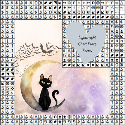 Cat On Moon Chart Place Keeper