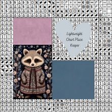 Winter Animals Raccoon Chart Place Keeper