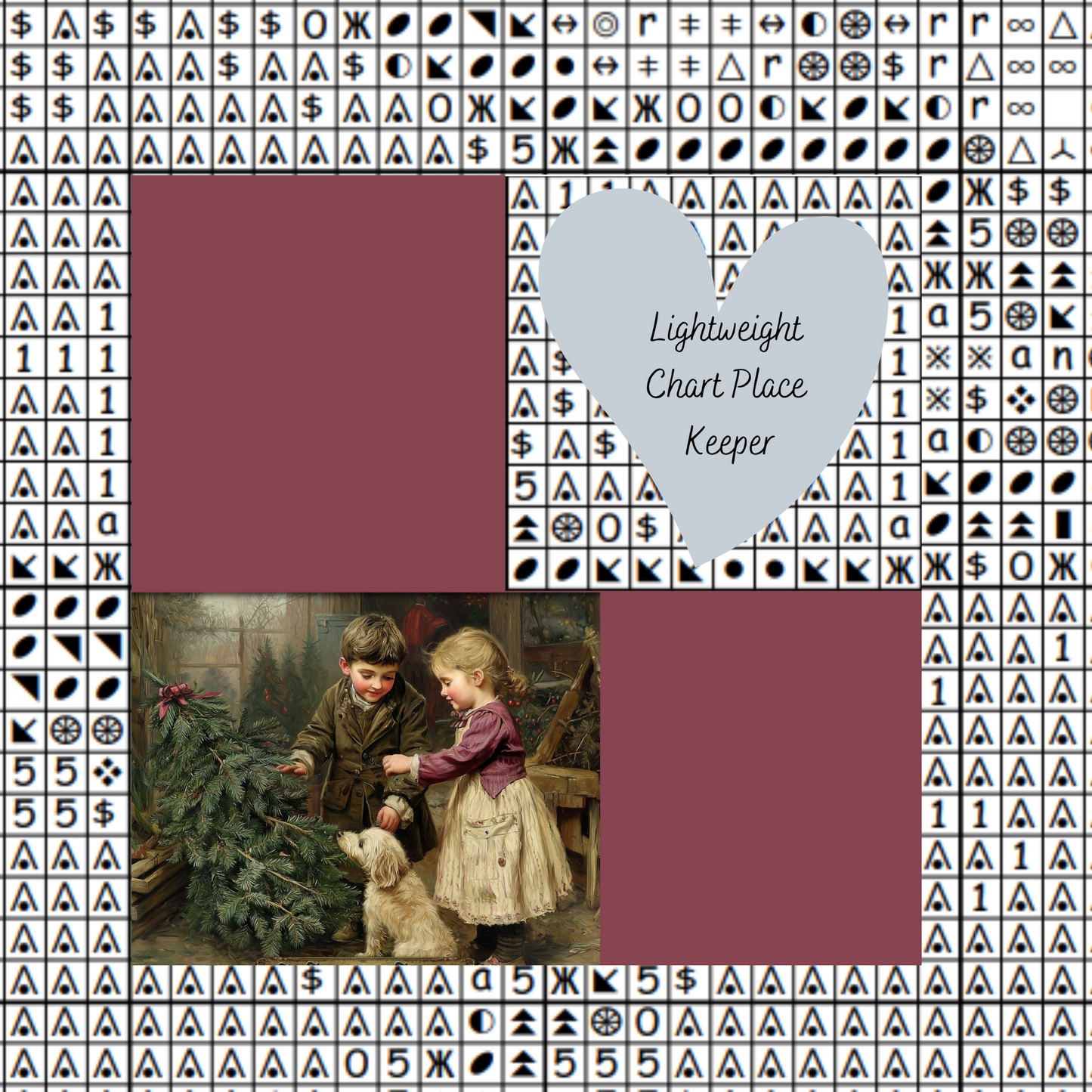 Christmas Children Chart Place Keeper