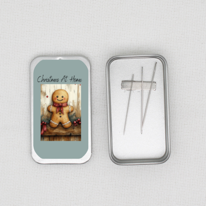Christmas At Home Needle Tin