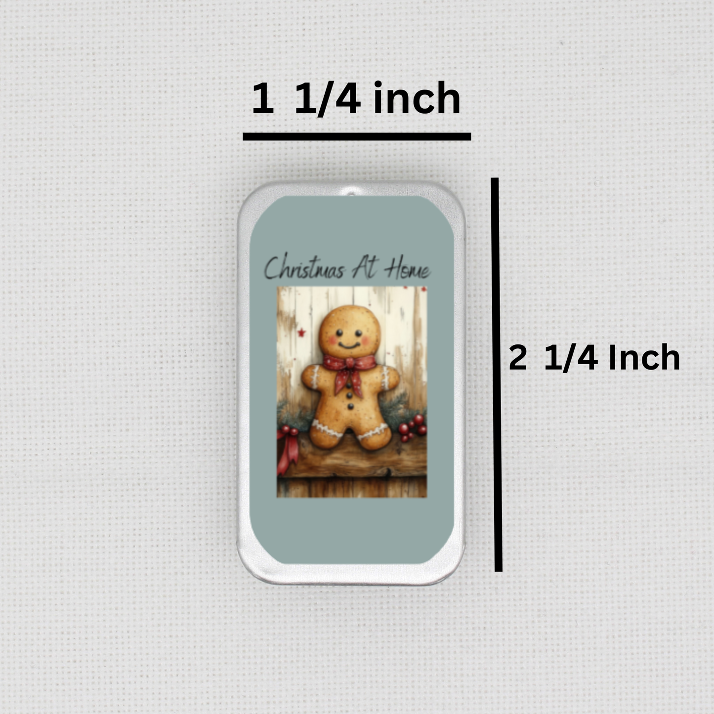 Christmas At Home Needle Tin