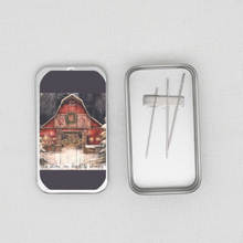 Christmas Barn Needle Tin