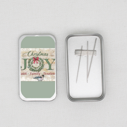 Christmas Joy Needle Tin