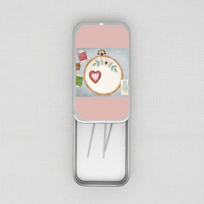 Cross Stitch And Embroidery Needle Tin