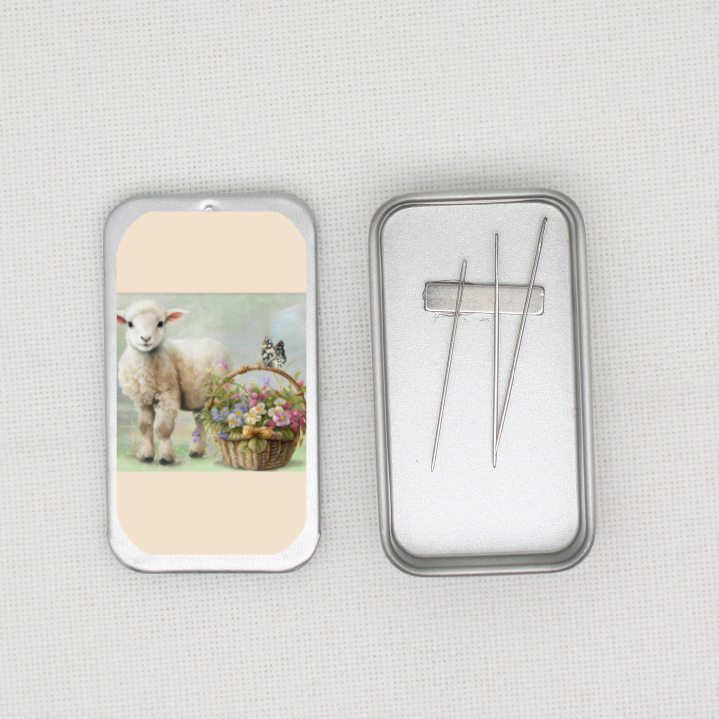Easter Lamb Needle Tin