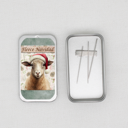 Fleece Navidad Needle Tin